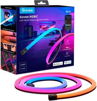 Розумна LED стрічка Govee RGBIC Table Neon Light 2 м (6974316994305)