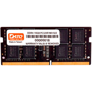 Модуль памяти SO-DIMM DDR4 DATO 16GB 3200 MHz (DT16G4DSDND32) [102443]