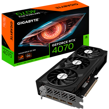 Видеокарта Gigabyte GeForce RTX 4070 Windforce OC 12G (GV-N4070WF3OC-12GD) [85063]