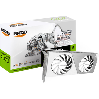 Видеокарта INNO3D GeForce RTX 4070 Twin X2 OC White Stealth (N40702-126XX-183052V) [99597]