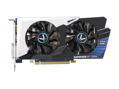 Видеокарта SAPPHIRE PCI-Ex AMD RADEON R7 250X 2 GB GDDR5, 128 BIT ( DVI, HDMI, DisplayPORT ) Б/У