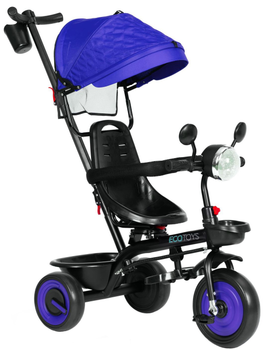 Триколісний велосипед EcoToys 3 в 1 WQL-066-51 Синій (5905817005987)