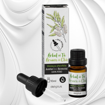 100% чистое масло чайного дерева Deliplus 10 ml с дозирующей пипеткой