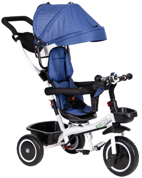 Триколісний велосипед прогулянковий EcoToys YM-BT-2 Синій (5903769970025)