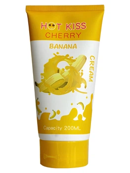 Лубрикант Hot Kiss Cherry Banana Cream на водній основі 200 мл (ROZ6501053536)