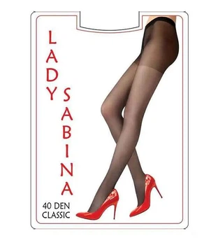 Колготи жіночі Lady Sabina Classik 40 ден розмір 5 колір сірий/antrazite