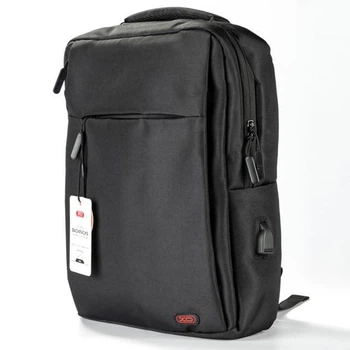 Рюкзак XO с USB для ноутбука 15,6" с USB удлинителем CB02 Black (CB02_15)