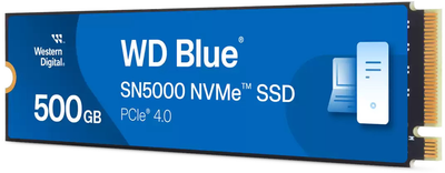 SSD диск Western Digital SN5000 500GB M.2 2280 NVMe PCIe 4.0 x4 3D TLC NAND (WDS500G4B0E-00CNZ0)