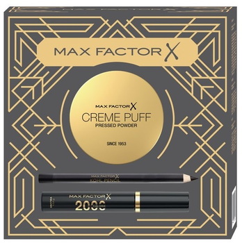 Набір Max Factor Компактна пудра для обличчя 14 г + Туш для вій об'ємна 9 мл + Олівець для очей 4 г (3616306379220)