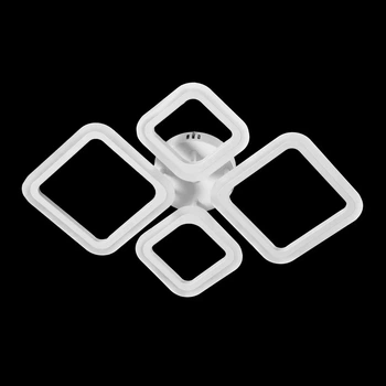 Люстра светодиодная-LED с пультом, DIMMER 72w Sneha (9969955330/2+2 WHITE)