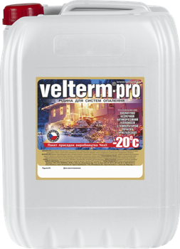 VELTHERM-PRO (ВЕЛТЕРМ-ПРО) -20°C, 20 л - теплоносій, рідина для систем опалення