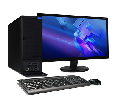 Б/У Компьютер в сборе, Intel Core i7 2600, 8 потоков, RAM 32 ГБ, HDD 500 ГБ, монитор 24"