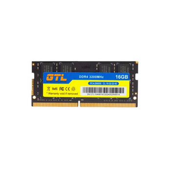 Память SO-DIMM, DDR4, 16Gb, 3200 MHz, GTL, 1.2V, CL22 (GTLSD16D432BK)