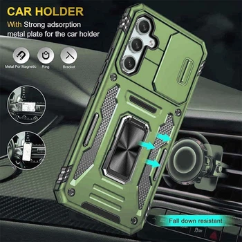 Удароміцний чохол Camshield Army Ring Samsung Galaxy A36 5G / A56 5G Оливковий / Army Green Без бренду