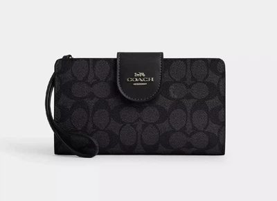 Кошелек Coach Phone Wallet In Signature Canvas