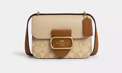 Сумка Coach Morgan Square Crossbody Bag In Blocked Signature Canvas