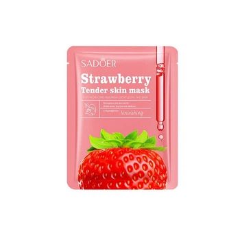 Тканевая маска с клубникой Sadoer strawberry Facial Mask 25мл