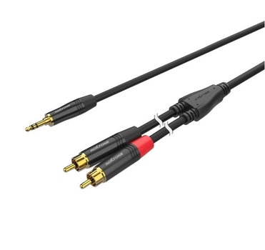 Готовий аудіо кабель Mini-Jack 3,5 Stereo - 2xRCA Roxtone PAC-C150-L2 2м