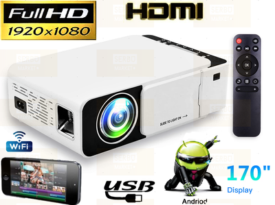 Проектор домашній міні портативний мультимедійний Full HD Led Projector T5 WiFi