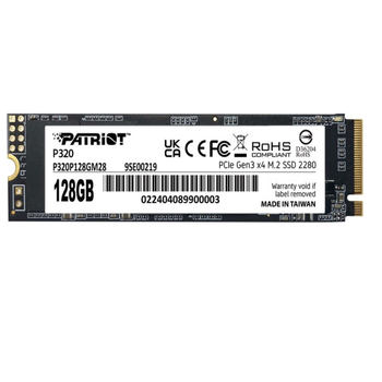 Накопитель SSD 128GB Patriot P320 M.2 2280 PCIe 3.0 x4 NVMe TLC (P320P128GM28)