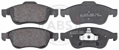 Комплект гальмівних колодок DACIA DUSTER, RENAULT CLIO, RENAULT KAPTUR, A.B.S. (37760)