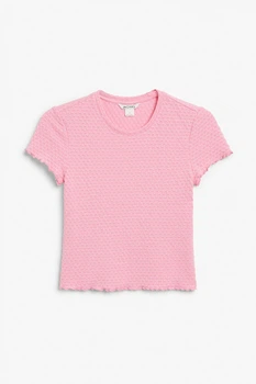 Футболка женская Monki 1mnk03300014 S Розовая (2000000884066)