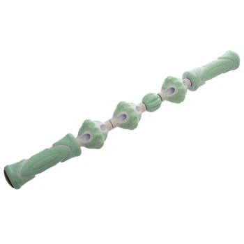 Массажер-палка роликовый антицеллюлитный 4 массажера Massager Bar FHAVK Zelart FI-1483 мятный