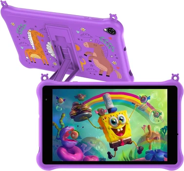 Планшет 8" Blackview Tab 5 Kids 3/64Gb 4 ядра Android 12 5580 mAh Фіолетовий Б/В
