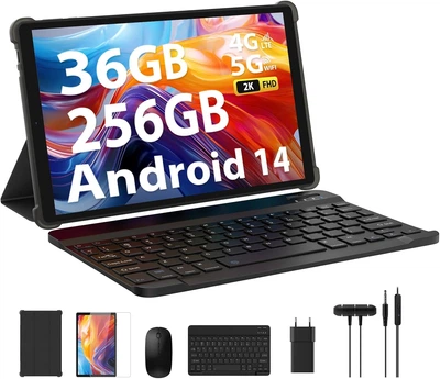 Планшет 10.4" FORUSER T181 12+24/256GB 4G 2-SIM 8 ядер Android 14 8000mAh Black Б/В