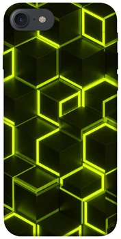 TPU чохол Demsky Neon hexagon для Apple iPhone 7 / 8 (4.7")