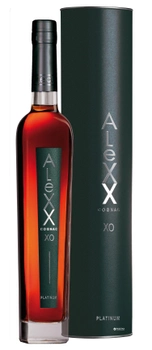 Коньяк AleXX Platinum 0.5 л 40% у подарунковій упаковці (4820000621397_4820000626552)