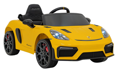 Електромобіль Ramiz Porsche Spyder RS 718 жовтий (5903864946857)