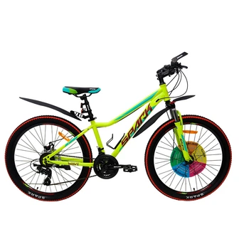 Велосипед SPARK 26" WAVE ST рама 14" салатовий/фіолетовий