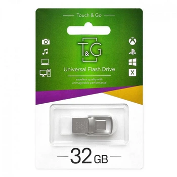Флешка USB с интерфейсом USB 3.0 TG128gb Metal 104 Цвет стальной