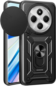 Протиударний броньований чохол із захистом камери для Xiaomi Redmi 14c та Poco C75 Armor Case Keysion black