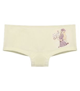 Подростковые трусы шортики с принтом Babe Girl для девочки - Donella - 5771PB15 - 152-158 см - Желтый