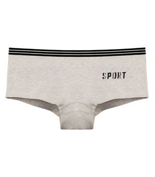 Подростковые трусы шортики для девочки с принтом SPORT - Donella - 5724B2 - 158-164 см - Светло-серый