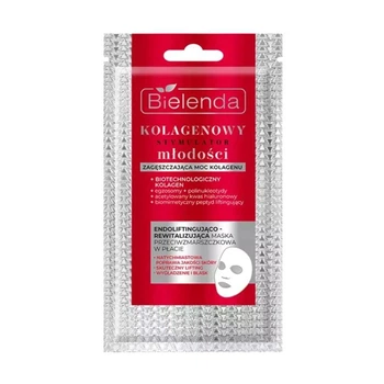 Эндолифтинговая и восстанавливающая листовая маска Bielenda COLLAGEN YOUTH STIMULATOR против морщин