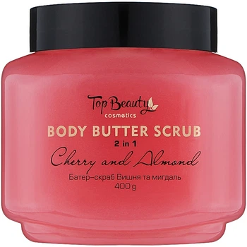 Батер-скраб для тіла 2в1 Top Beauty Body Butter Scrub Вишня та мигдаль 400g (2000002700074)