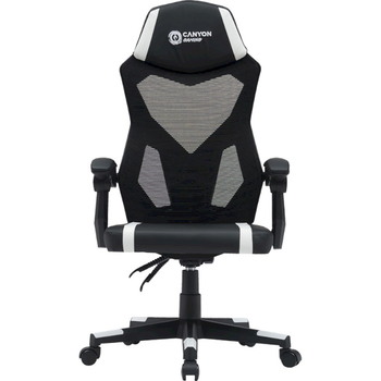 Кресло для геймеров Canyon Flow MCH01 Mesh Black/White (CNE-MCH01W)