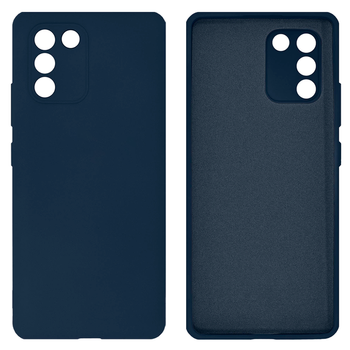 Чохол Silicone case Camera Protective Samsung S10 Lite (08) темно синій Dark Blue