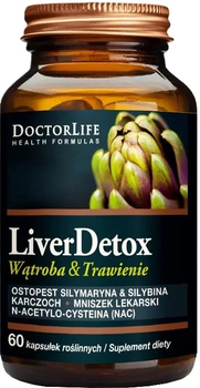 Suplement diety Doctor Life Liver Detox ochrona wątroby 60 kapsułek (5906874819241)