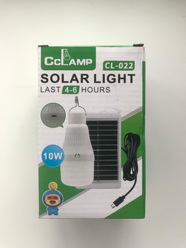 Светодиодная лед LED аккумуляторная лампа 10ватт 10W Е27 белый свет с аккумулятором (комплект 3шт)
