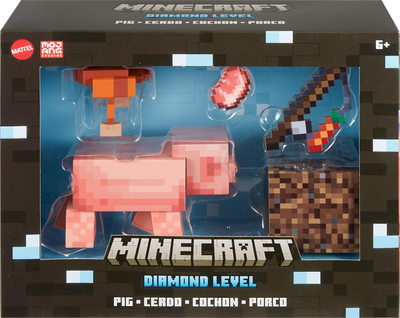 Фігурка Minecraft Diamond Level Pig HTM04 14 см (0194735193899)