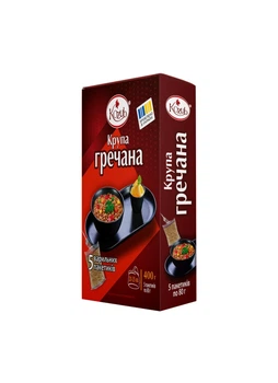 Крупа гречана у варильних пакетах (5шт по 80г) Козуб