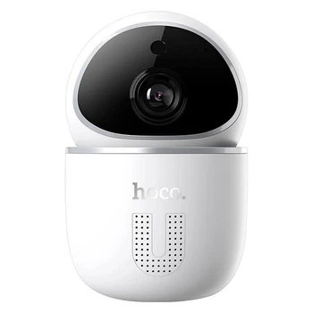 Камера видеонаблюдения поворотная IP Wi-Fi camera видео няня, беби монитор HOCO DI10 smart camera |306°| Белый
