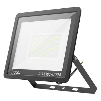 Уличный Фонарь Прожектор кронштейн HOCO DL13 Ultra thin outdoor LED flood light |100W, IP66| Черный