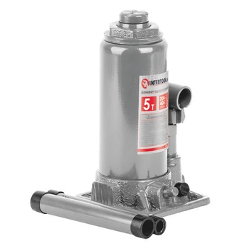 Домкрат гидравлический 5 т 200-385 мм (стовпчик) Intertool (одношточный)