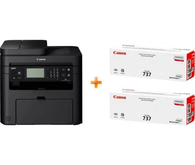 БФП А4 ч/б Canon i-SENSYS MF237w з Wi-Fi (1418C161AA) + 2 картриджі Canon 737 ( 11,4 кг )