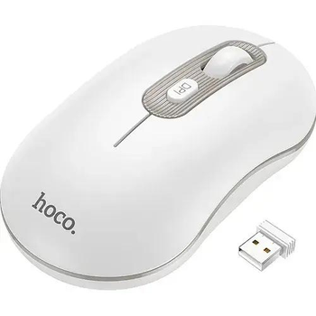 Беспроводная мышь Hoco GM21 Platinum 2.4G Business Wireless Mouse White Gray